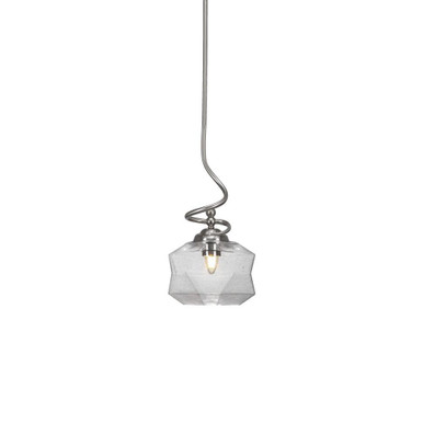 Capri 1 Light Small Stem Pendant 17 Inch Tall by Toltec - 900-87517