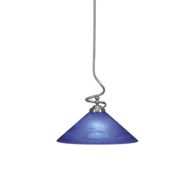 Capri 1 Light Large Stem Pendant 16.25 Inch Tall by Toltec - 900-161625