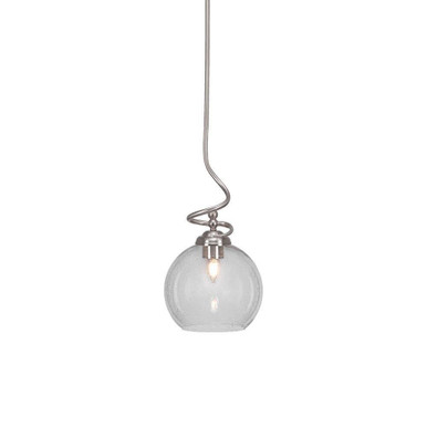 Capri 1 Light Small Stem Pendant 19.25 Inch Tall by Toltec - 900-951925