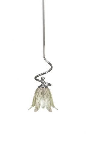 Capri 1 Light Small Stem Hung Pendant 16.25 Inch Tall by Toltec - 901-BN-1025