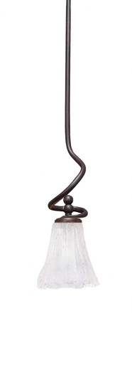 Capri 1 Light Mini Stem Hung Pendant 16.25 Inch Tall by Toltec - 901-55-1625-