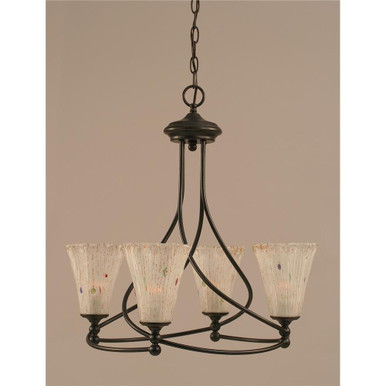 Capri 4 Light Medium Chandelier by Toltec 904-222522 - 904-222522