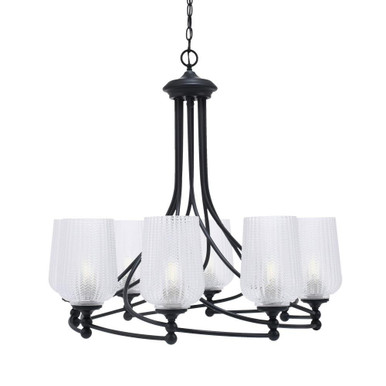 Capri 8 Light Medium Chandelier by Toltec 908-MB-4250