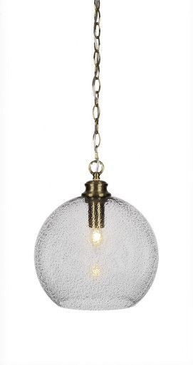 Kimbro 1 Light Medium Chain Hung Pendant 13.5 Inch Tall by Toltec - 91-1175-135-