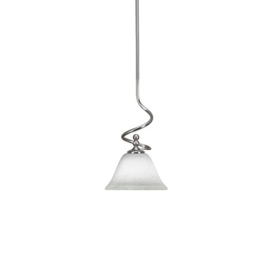 Capri 1 Light Small Stem Hung Pendant 14.75 Inch Tall by Toltec - 901-BN-311
