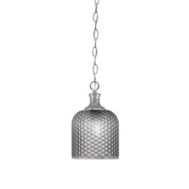 Zola 1 Light Chain Hung Small Pendant 11.5 Inch Tall by Toltec - 96-BN-4912