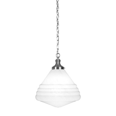 Juno 1 Light Medium Chain Hung Pendant 16.25 Inch Tall by Toltec - 98-14-1625-