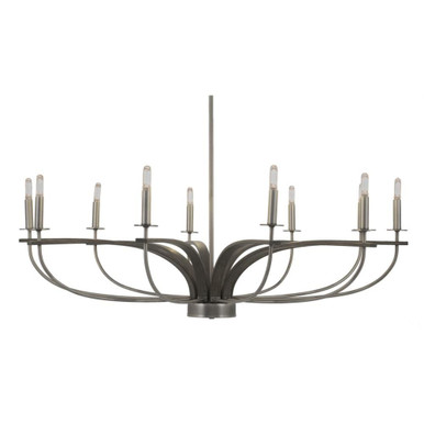 Monterey 10 Light Oversized Chandelier by Toltec - M10_2910_UC