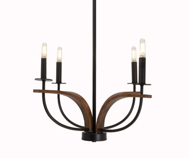 Monterey 4 Light Medium Chandelier by Toltec - M4_2904_UC