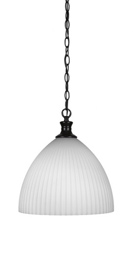 Carina 1 Light Medium Chain Hung Pendant 15 Inch Tall by Toltec - 95-14-15-