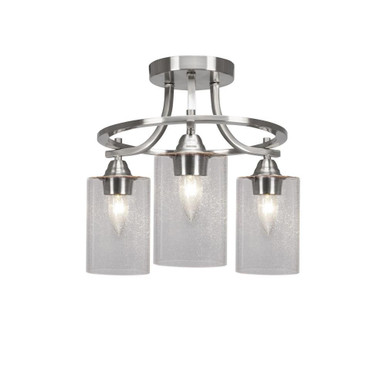 Paramount 3 Light 14.25 Inch Wide Semi Flush Mount by Toltec - P3_3417_SF1314