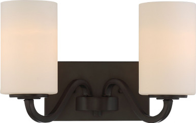 Willow 2 Light Vanity Light by Nuvo - 60-502WTL