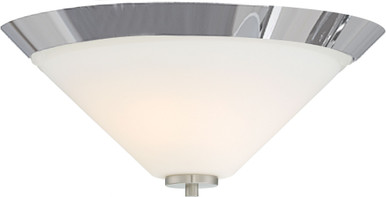 Nome 2 Light 16.88 Inch Wide Flush Mount by Nuvo - 60-652N2L