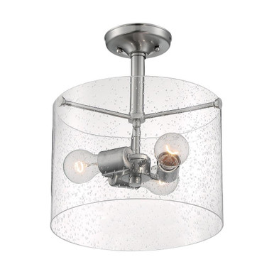 Bransel 3 Light 11.75 Inch Wide Flush Mount by Nuvo - 60-7-3SF