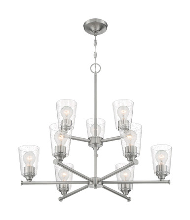 Bransel 9 Light Large Chandelier by Nuvo - 60-7-9C