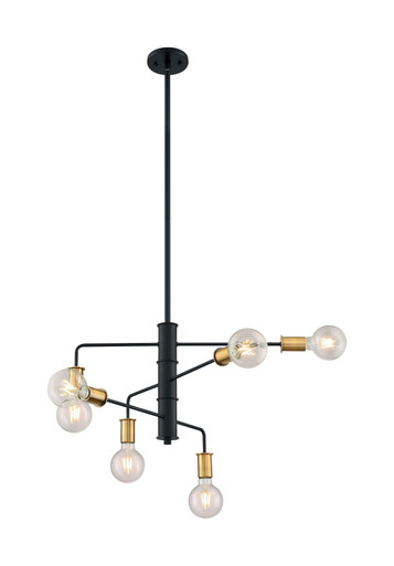 Ryder 6 Light Medium Chandelier by Nuvo - 60-7-6C