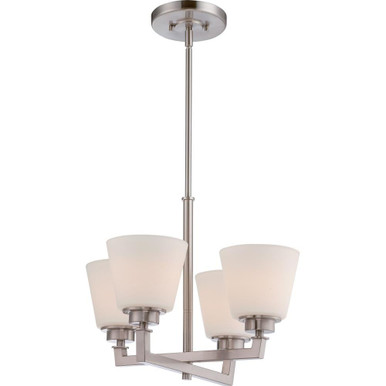 Mobili 4 Light Small Chandelier by Nuvo - 60-M4C