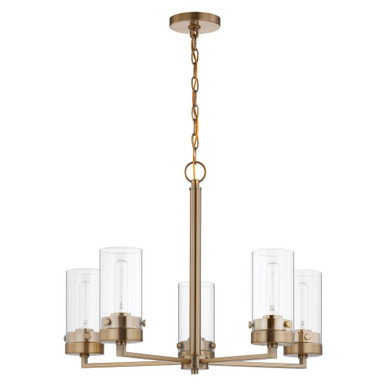 Intersection 5 Light Medium Chandelier by Nuvo - 60-75-24W1888H24D