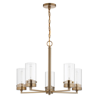 Intersection 5 Light Medium Chandelier by Nuvo - 60-75-24W1888H24D