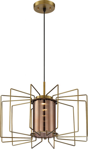Wired 1 LED Light Small Chandelier by Nuvo - 62-135