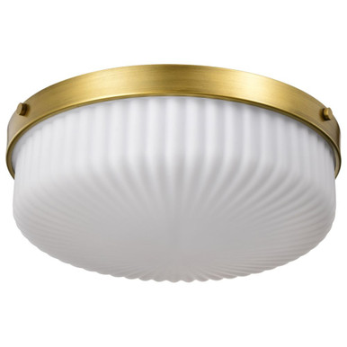 Solara 3 Light Flush Mount 5.63 Inch Tall and 16.63 Inch Wide by Nuvo - 60/8648