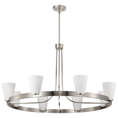 Royale 8 Light Chandelier 22 Inch Tall and 40 Inch Wide by Nuvo - 60/8729