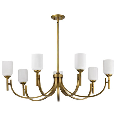 Solara 7 Light Chandelier 12.88 Inch Tall and 40 Inch Wide by Nuvo - 60/8651