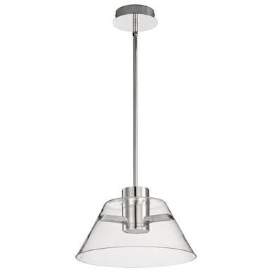 Edmond 12W LED Pendant 8.5 Inches Tall and 13.63 Inches Wide by Nuvo - 62/20-8