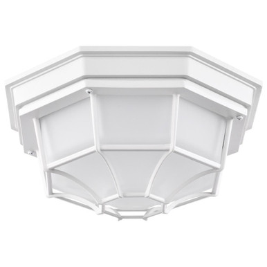 18.5W LED 10.56 Inch Wide Outdoor Spider Cage Flush Mount by Nuvo - 62/1399
