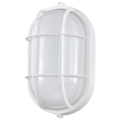 18.5W LED Outdoor Oval Bulk Head 11.03 x 6.46 Inch by Nuvo - 62/1390