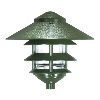 One Light Outdoor 3 Louver Pagoda Light with Large Hood by Nuvo - SF76-66x