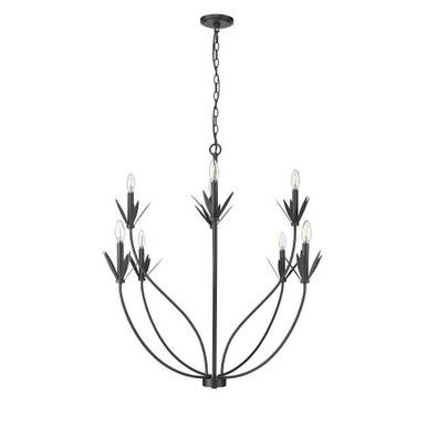Primrose 8 Light Chandelier 37 Inch Tall and 40.5 Inch Wide by Millennium - 12708