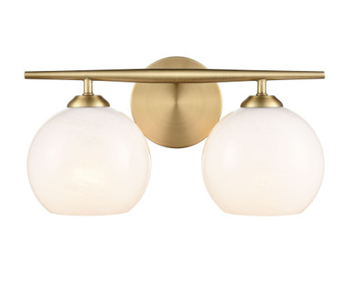 Kimorra 2 Light Bath Vanity 7.88 Inch Tall X 15.25 Inch Wide by Millennium - 18102