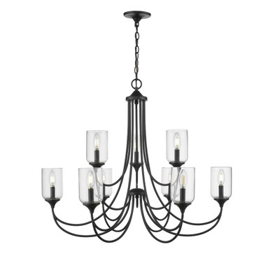 Waddingham 9 Light Chandelier 29.1 Inch Tall X 35.4 Inch Wide by Millennium - 22409