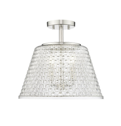Saben 3 Light Semi Flush Mount 13.4 Inch Tall X 15 Inch Wide by Millennium - 22100