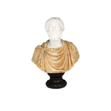 Thanos Marble Bust 27.5 Inch Sculpture by Currey Company - 1200-0664