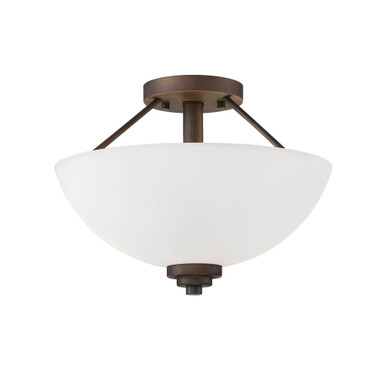Durham 2 Light Semi Flush Mount 10.5 Inch and 13.5 Inch Wide by Millennium - 3152