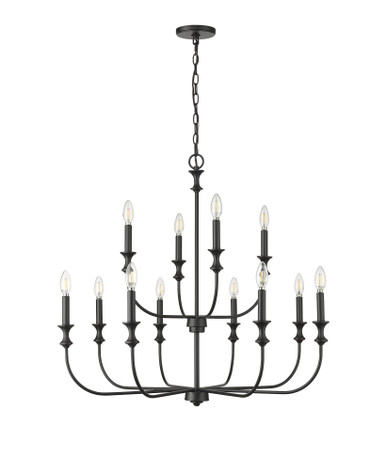 Savanne 12 Light Chandelier 31.3 Inch Tall and 33.9 Inch Wide by Millennium - 29612