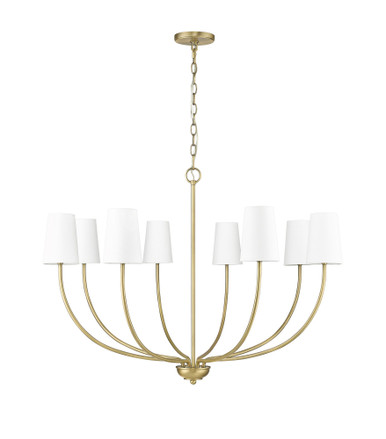 Kandor 8 Light Chandelier 31 Inch Tall and 38 Inch Wide by Millennium - 29908