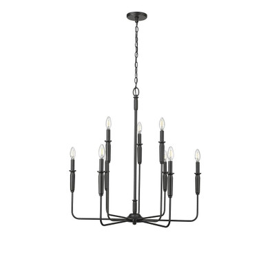 Savanne 9 Light Chandelier 33.3 Inch Tall and 31.9 Inch Wide by Millennium - 29309