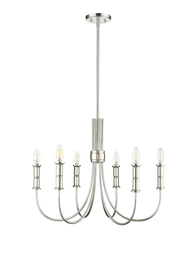Potiss 6 Light Chandelier 19.6 Inch Tall and 26 Inch Wide by Millennium - 29206