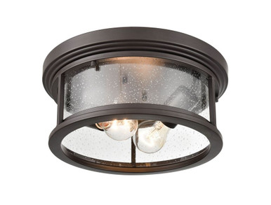 Bresley Two Light 12 Inch Wide Flush Mount by Millennium - 4402