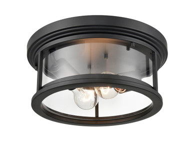 Bresley 2 Light 12 Inch Wide Flush Mount by Millennium - 4442