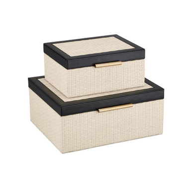 Deanna 12 Inch Box (Set of 2) by Currey Company - 1200-0668