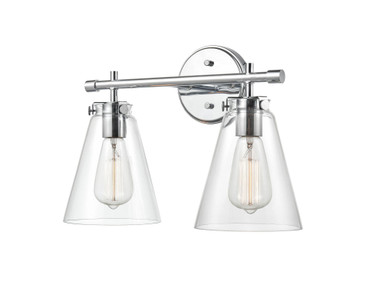 Aliza 2 Light Bath Vanity 11 Inch Tall and 16 Inch Wide by Millennium - 8122