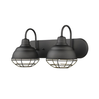 Neo Industrial 2 Light Vanity Light by Millennium - 5422