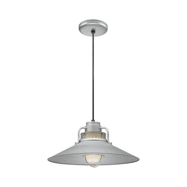 R Series 1 Light Cord Hung Railroad Pendant 18 Inch Wide by Millennium - RRRC18