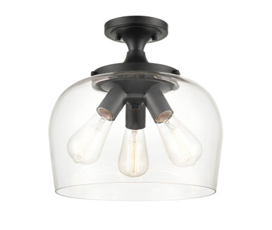 Ashford 3 Light Semi Flush Mount 11.5 Inch and 13 Inch Wide by Millennium - 9713