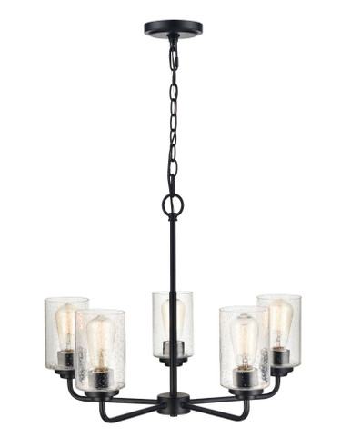 Moven 5 Light Chandelier 18.75 Inch Tall and 23 Inch Wide by Millennium - 9605