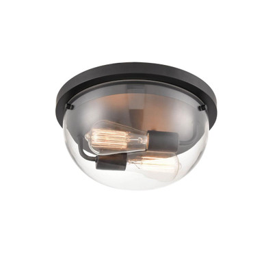 Ashford 2 Light Flush Mount 6 Inch Tall and 13 Inch Wide by Millennium - 9712